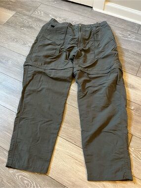 Vintage The North Face Convertible Cargo Pants zip off Men’s XL Y2K Olive Green